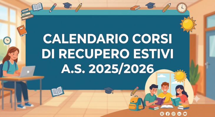 Calendario dei corsi di recupero estivi a.s. 2025/2026